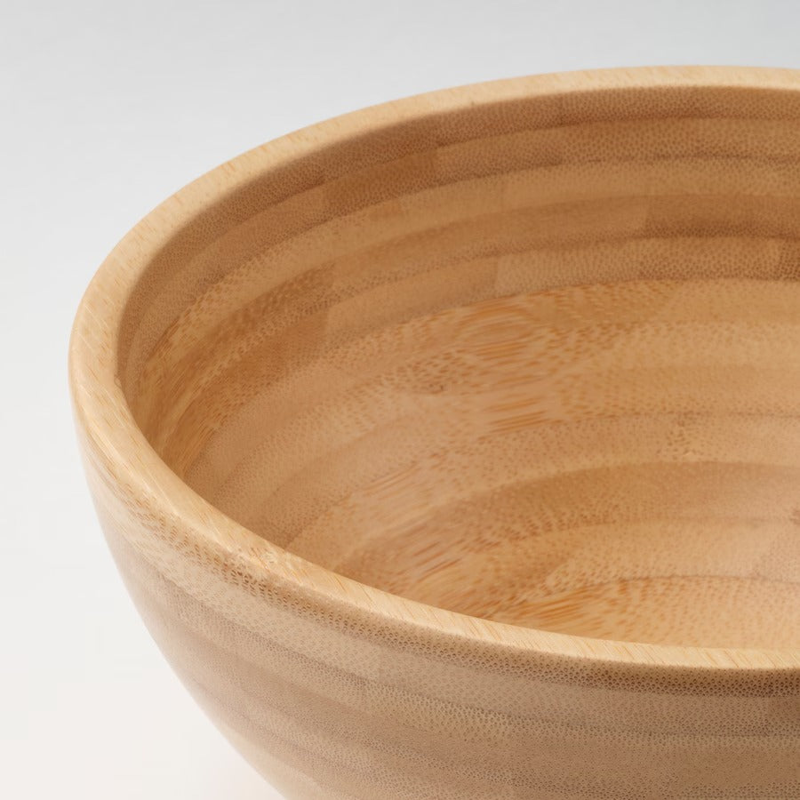 BLANDA MATT Serving bowl, bamboo, 28 cm