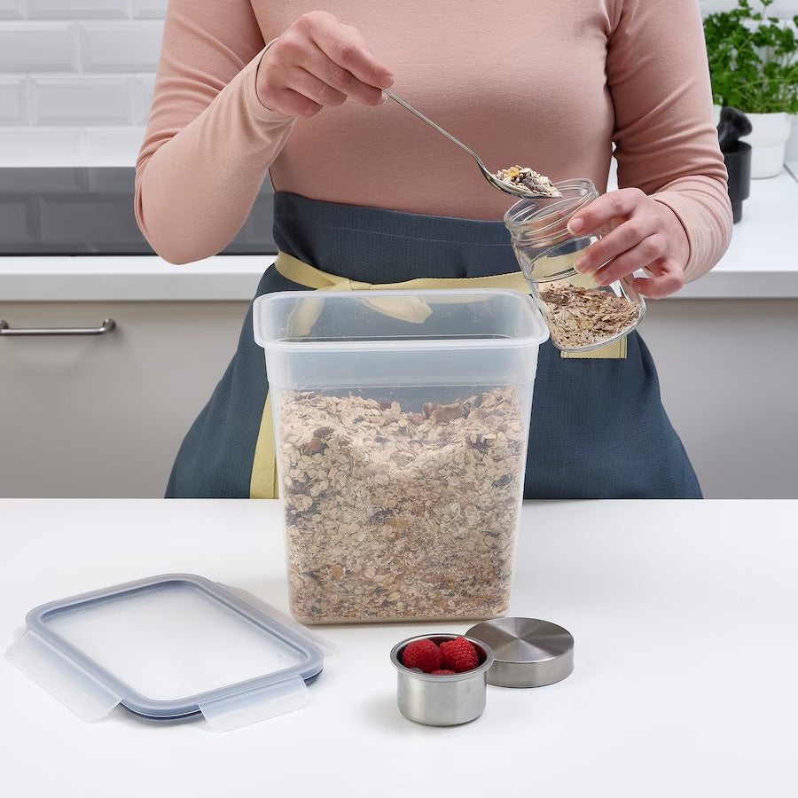 IKEA 365+ Food container with lid, rectangular/plastic, 4.2 l