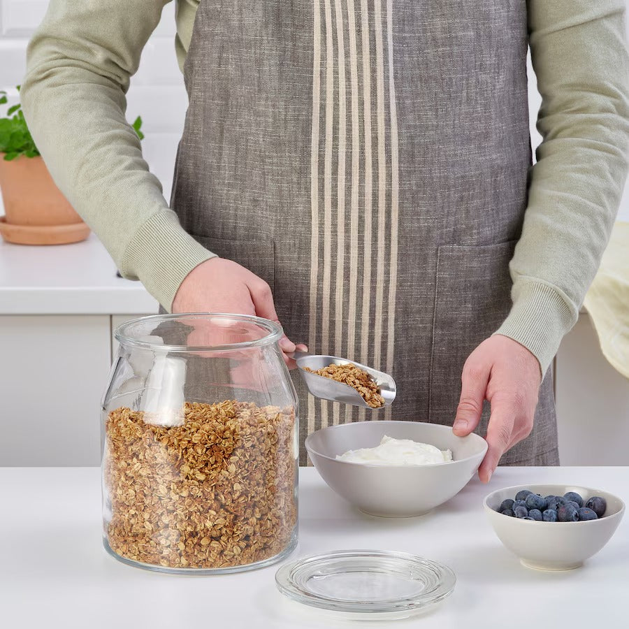 IKEA 365+ Jar with lid, glass, 3.3 l