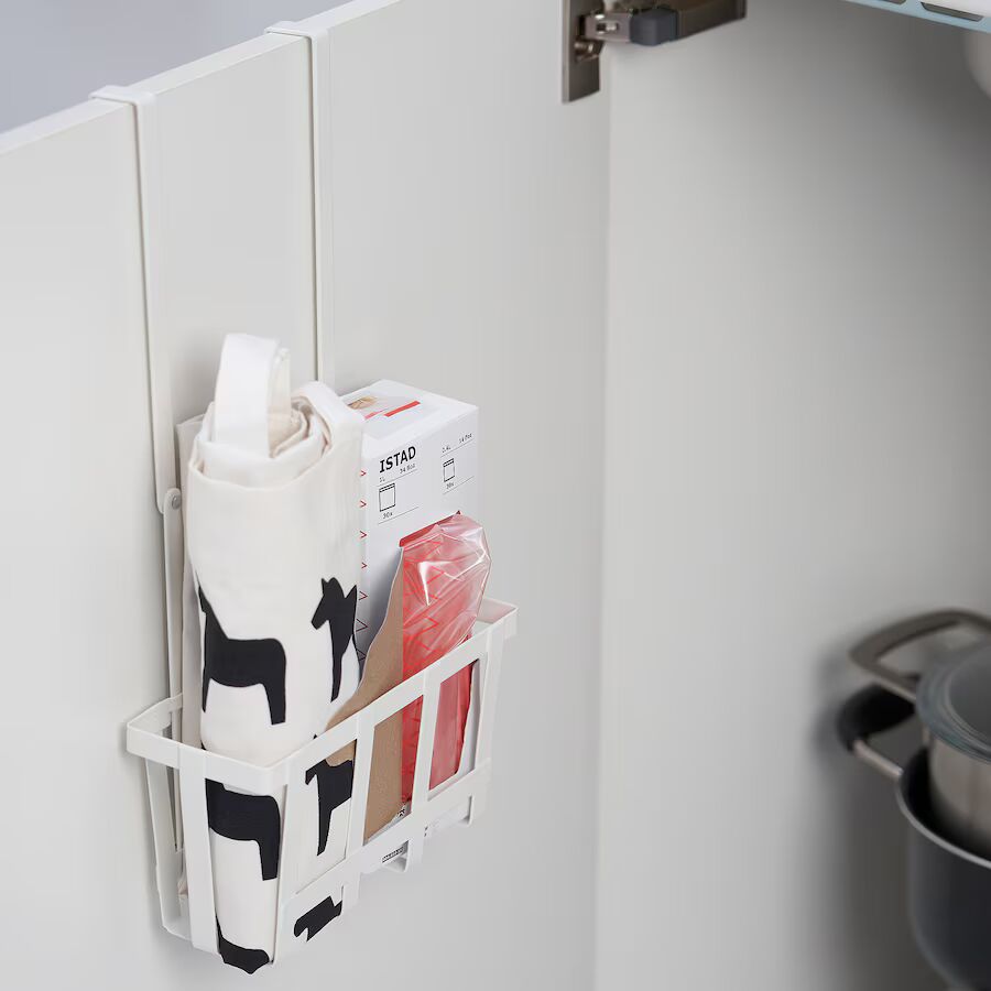 PÅLYCKE Clip-on basket for cabinet door