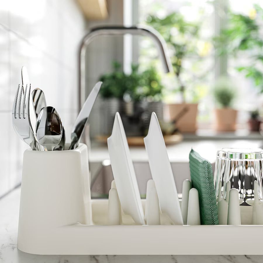 STÄMLING Dish drainer, off-white, 48 cm