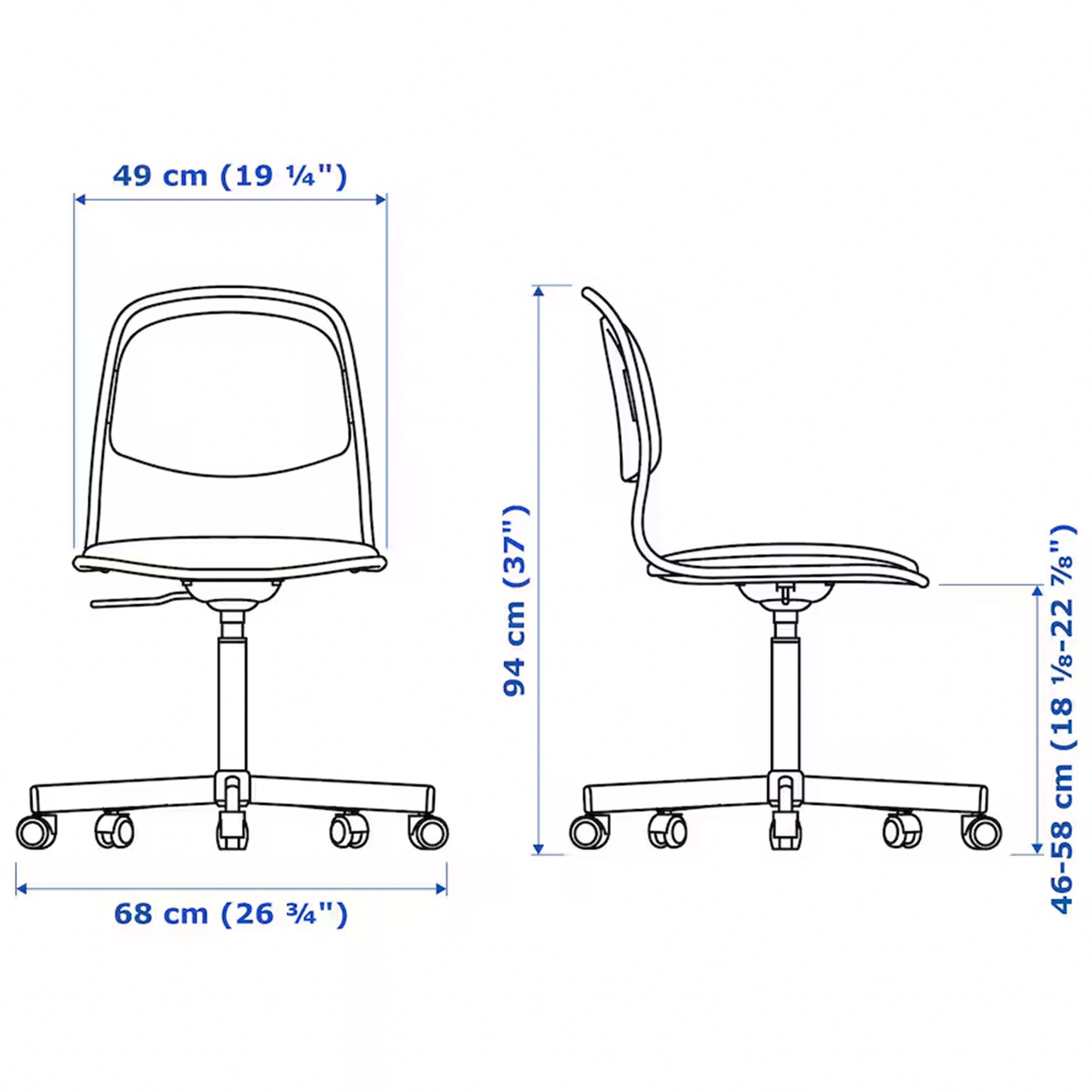 MICKE/ORFJALL Desk and chair