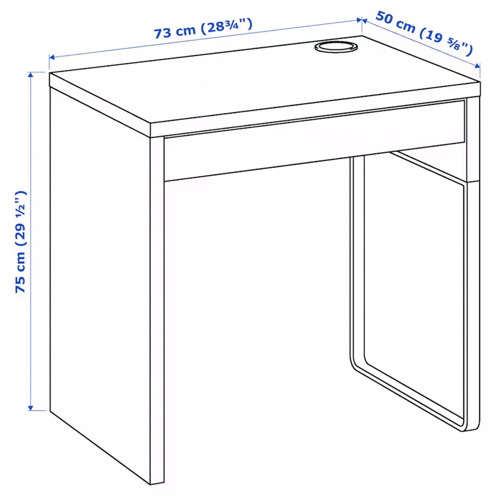 MICKE/ORFJALL Desk and chair