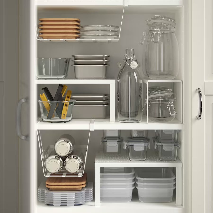 IKEA 365+ Food container with lid, rectangular glass/plastic, 1.0 l