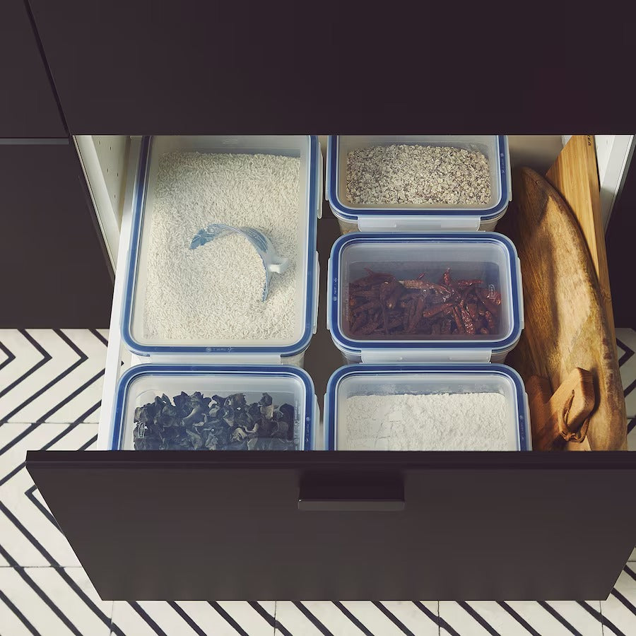 IKEA 365+ Food container with lid, rectangular/plastic, 4.2 l