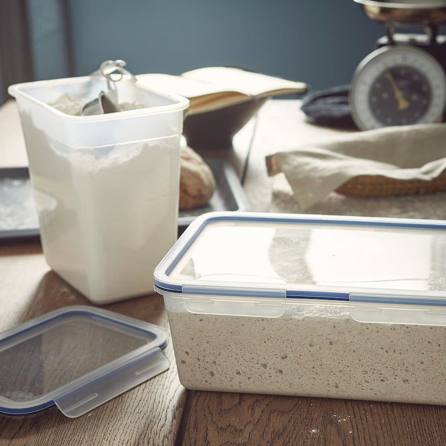 IKEA 365+ Food container with lid, rectangular/plastic, 4.2 l
