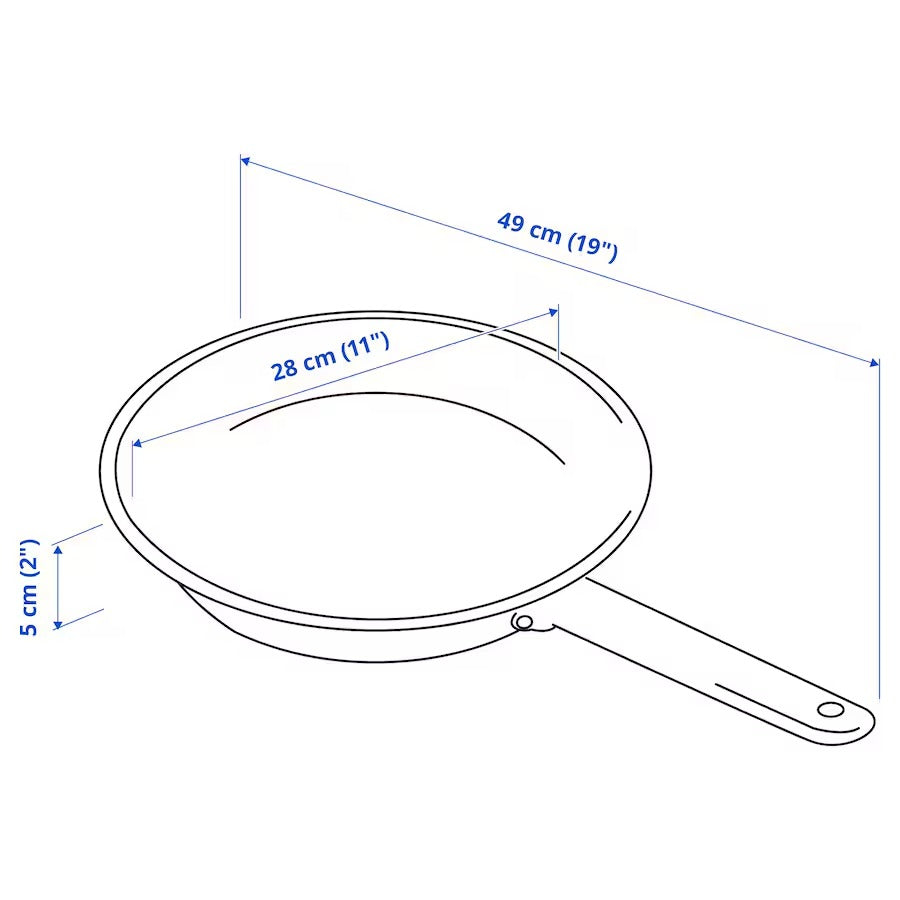 IKEA 365+ Frying pan, stainless steel, 28 cm