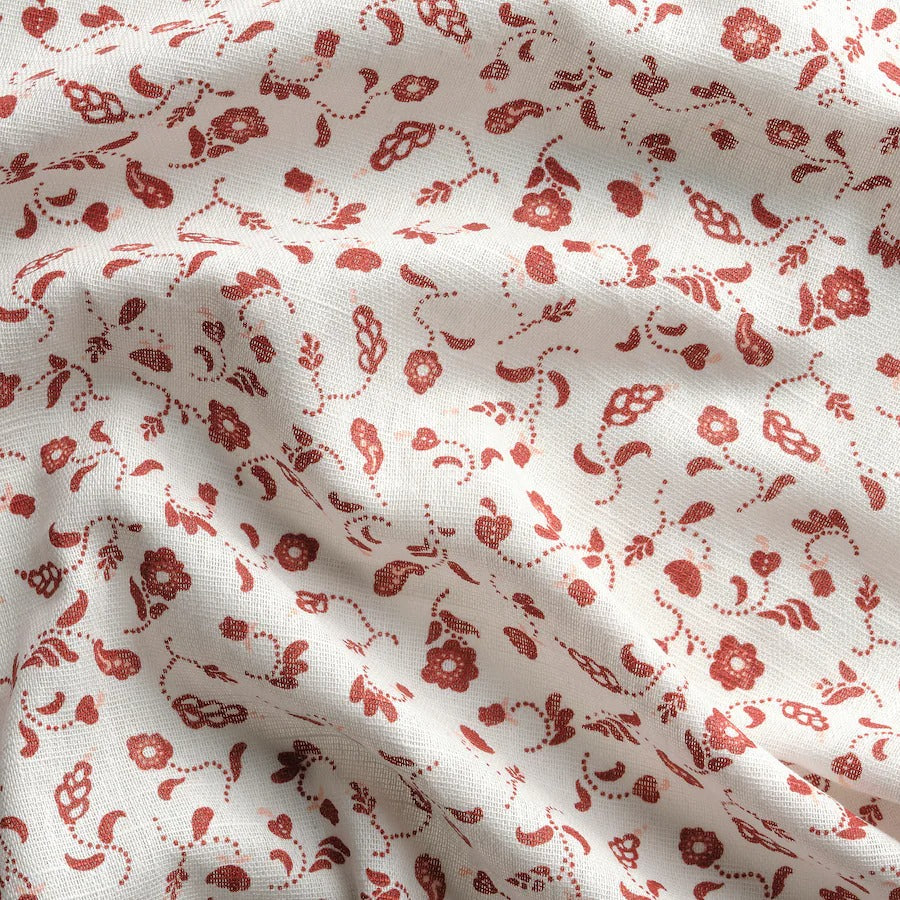 INAMARIA Tea towel, patterned red/pink, 45x60 cm