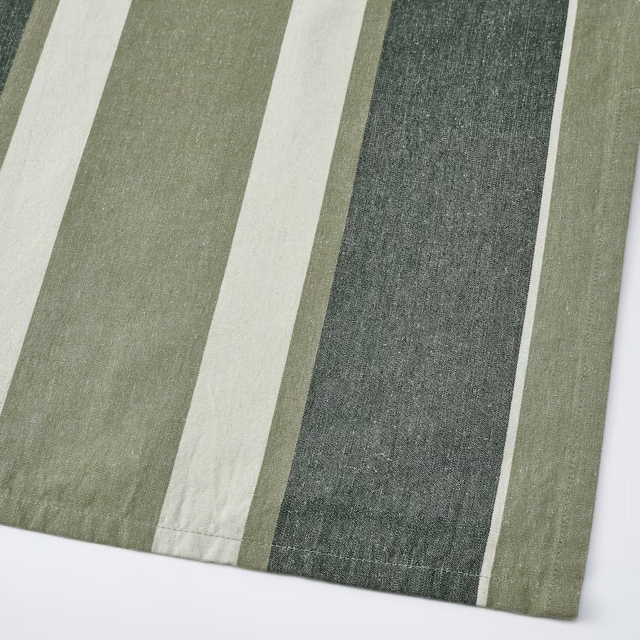 SANDVIVA Tea towel, green/white, 45x60 cm