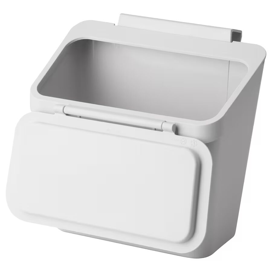SKOLÄST Waste bin for cabinet with door