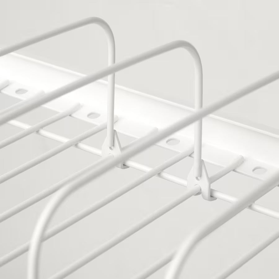 SKYGGFISK Dish drainer, white/extendable