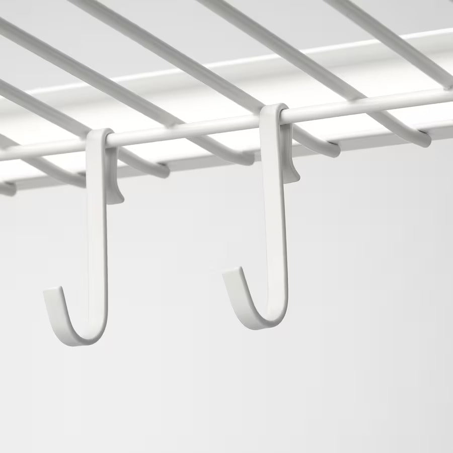 SKYGGFISK Dish drainer, white/extendable