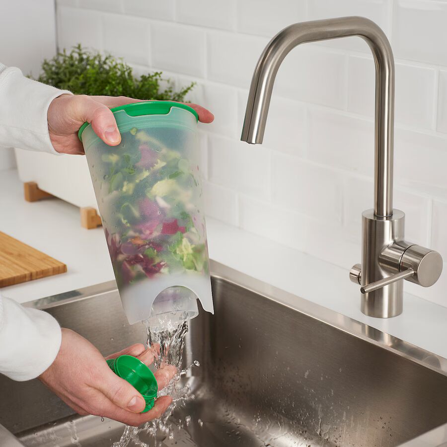 UPPFYLLD Salad shaker with strainer