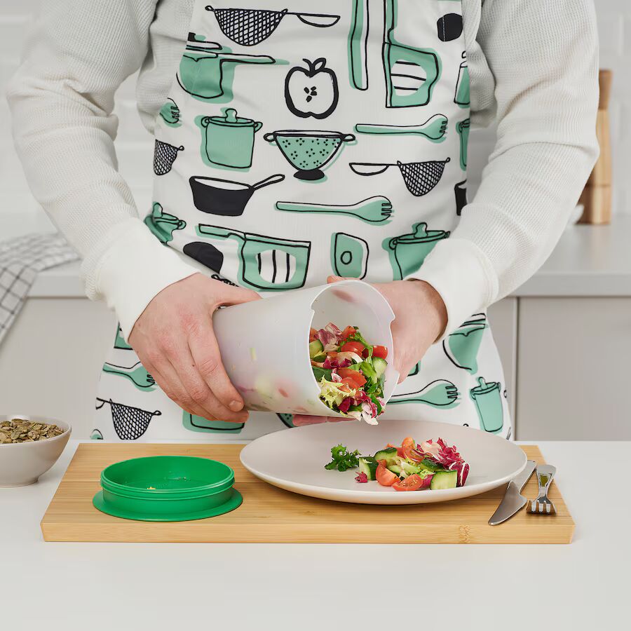 UPPFYLLD Salad shaker with strainer