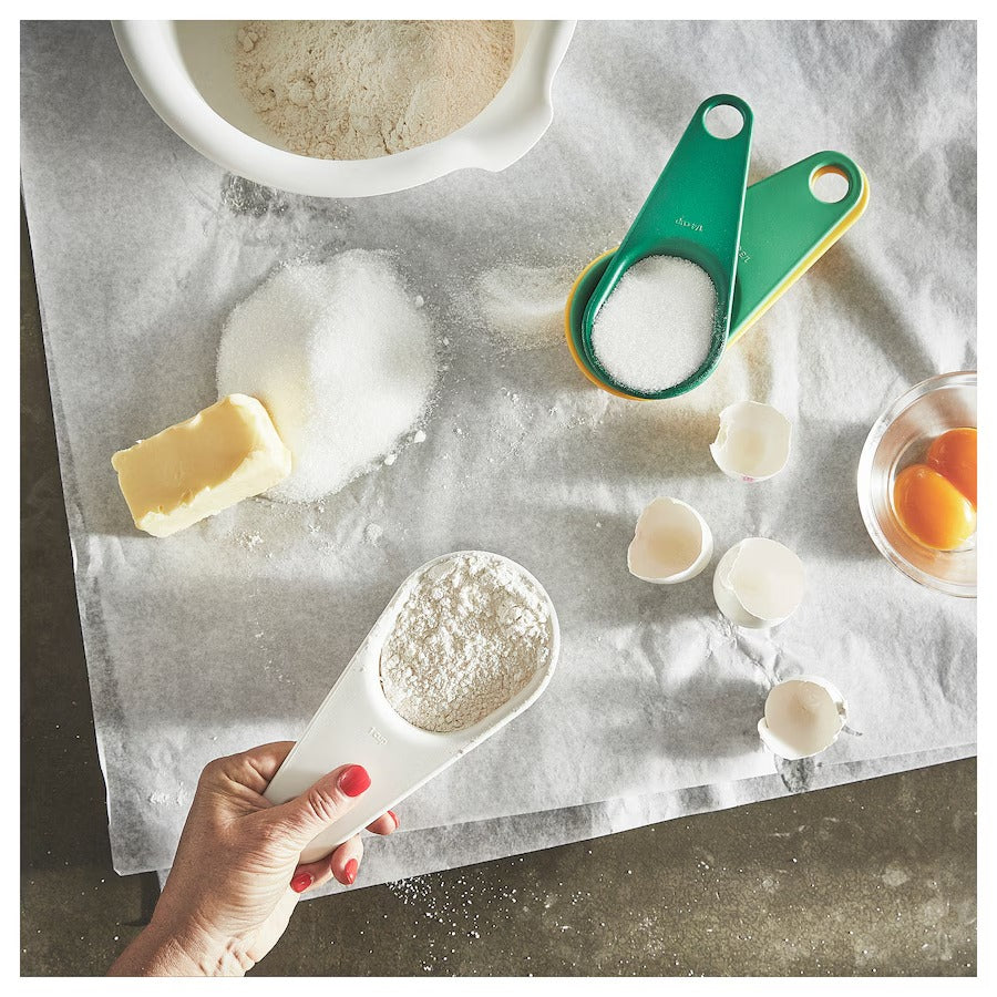 UPPFYLLD Set of 4 measuring cups, mixed colours